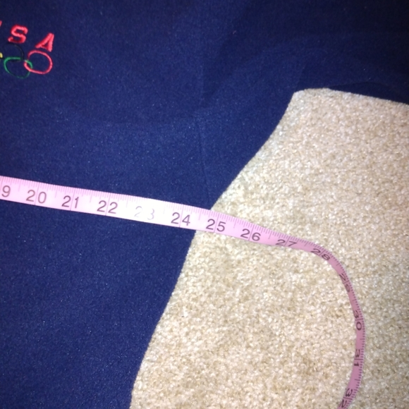 VTG 90s USA Olympics Jacket Men’s Fleece Full Zip Sweater - Picture 6 of 7
